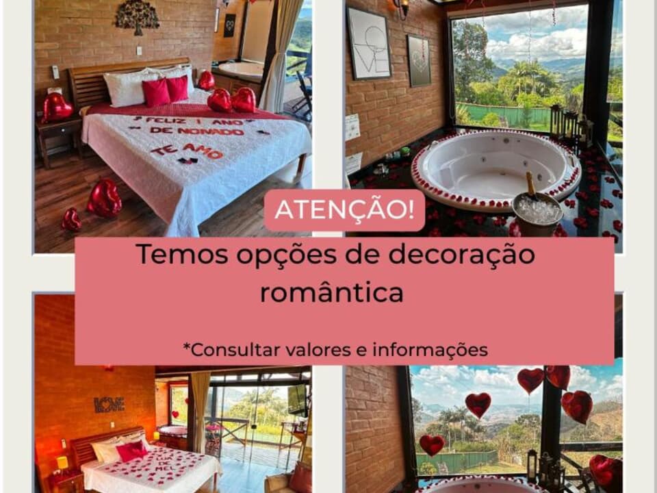 Chalet Araucária con bañera de hidromasaje, chimenea interior, aire acondicionado, Wi-Fi y TV. — foto 3