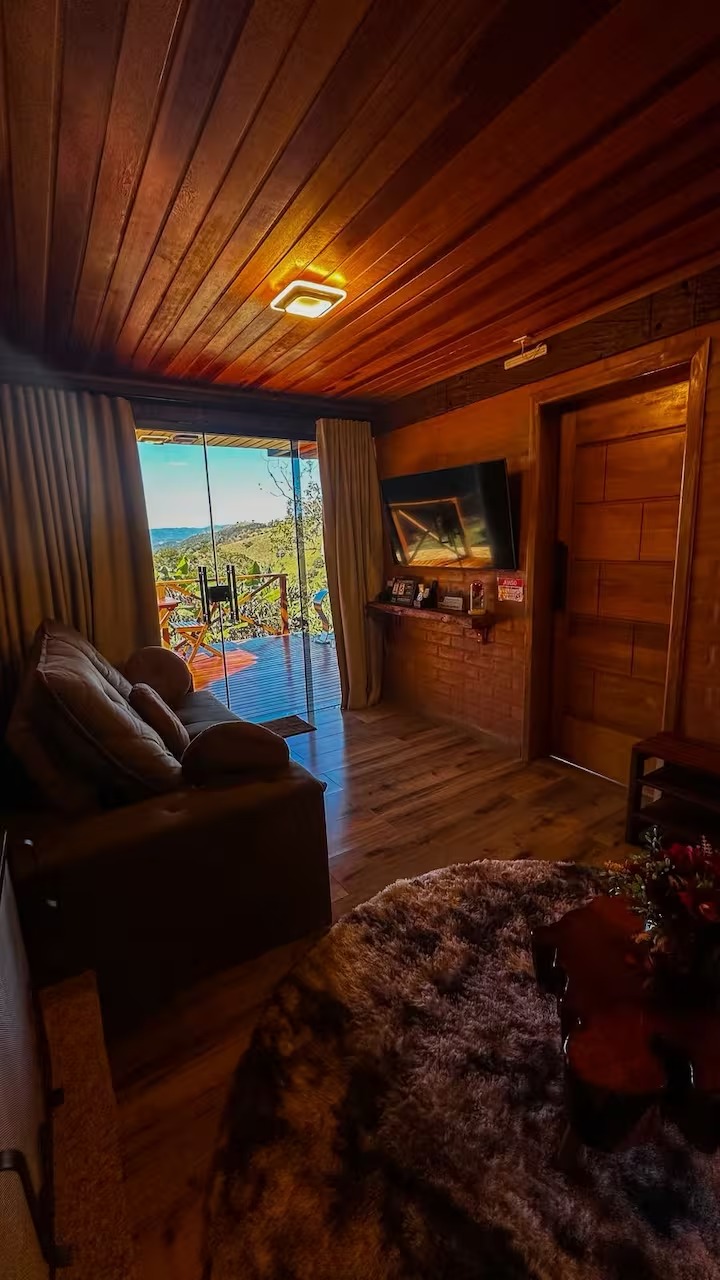 Chalé Horizonte com Piscina climatizada privativa, Banheira de hidromassagem, Lareira interna, Ar-condicionado, Wi-Fi e TV — foto 6
